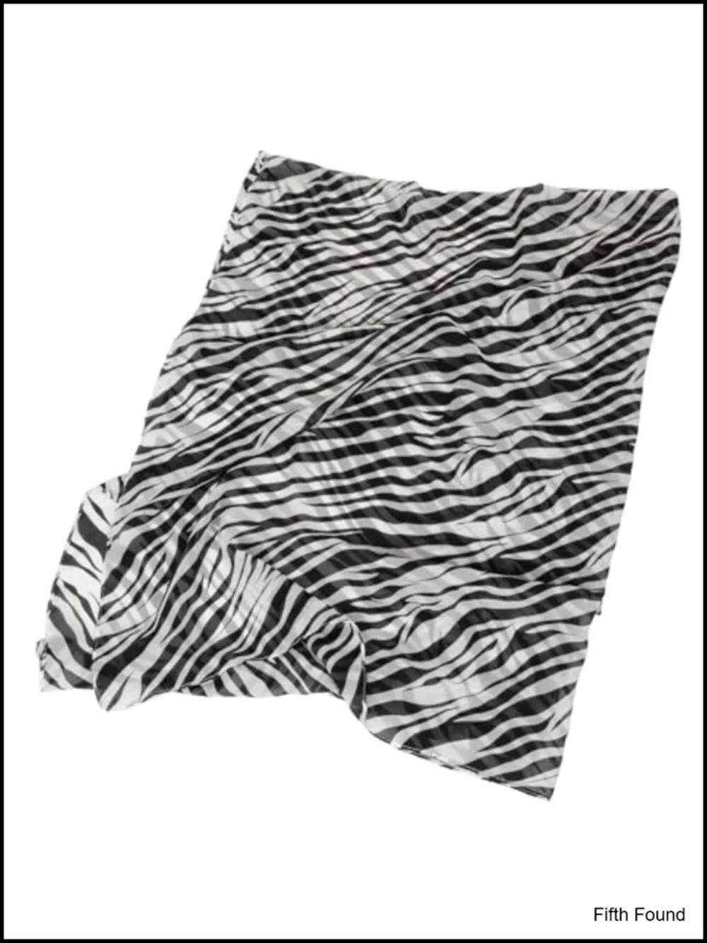 Silk Feel Zebra Print Fashion Scarf Wrap Bandana Extra Large